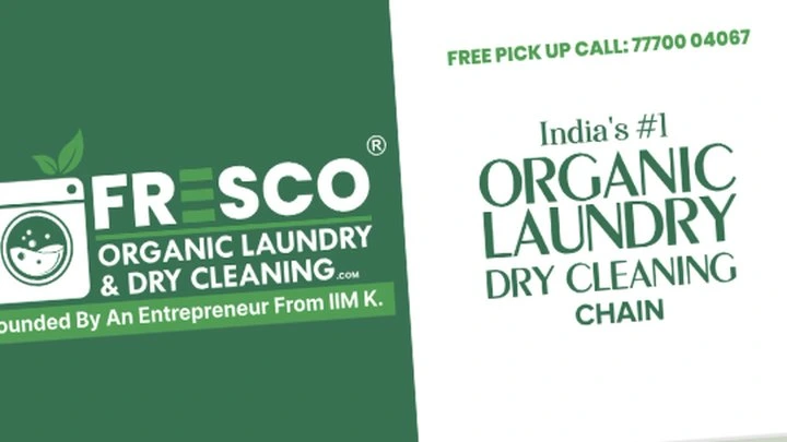 Fresco Organic Laundry & Dry Cleaning branded lint roll artwork